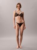 Black Unlined Triangle Bra - CK Black Floral Lace  Women