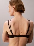 Black Unlined Triangle Bra - CK Black Floral Lace  Women