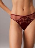 Red Thong - CK Black Floral Lace  Women