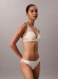 White Lightly Lined Plunge Bra - Signature Stretch Lace  Women