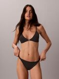 Black String Thong - Embossed Emblem  Women