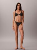 Black String Thong - Embossed Emblem  Women