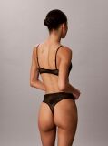 Black High Leg Thong - Icon Lace  Women