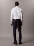 White Slim Cotton Stretch Collar Shirt  Men