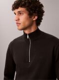 Black Quarter Zip Jumper  Men