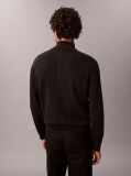 Black Quarter Zip Jumper  Men