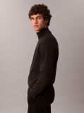 Black Quarter Zip Jumper  Men