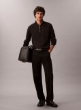 Black Quarter Zip Jumper  Men