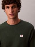 Green Long Sleeve Waffle T-shirt  Men