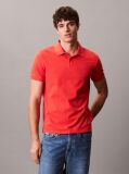 Κόκκινο Polo T-Shirt Από Βαμβάκι Πικέ  Άνδρας