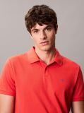 Κόκκινο Polo T-Shirt Από Βαμβάκι Πικέ  Άνδρας