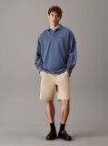 Beige Soft Twill Chino Shorts  Men