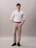 Khaki Cotton Signature Slim Chino Trousers  Men
