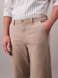 Khaki Cotton Signature Slim Chino Trousers  Men