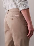 Khaki Cotton Signature Slim Chino Trousers  Men