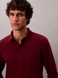 Red Long Sleeve Polo Shirt  Men