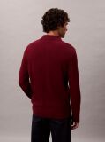 Red Long Sleeve Polo Shirt  Men