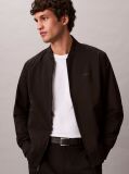 Black Relaxed Bomber Jacket  Men