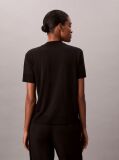 Black Lyocell Mock Neck T-Shirt  Women