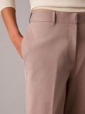Pink Cotton Stretch Straight Fit Chino Pants  Women