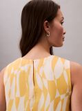 Orange Sleeveless Chiffon Top  Women