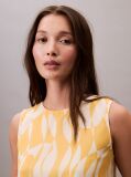 Orange Sleeveless Chiffon Top  Women