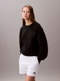 Black Cotton Terry Sweatshirt  Women