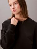 Black Cotton Terry Sweatshirt  Women