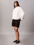 White Terry Cotton Sweatshirt  Women