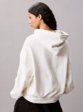 White Terry Cotton Sweatshirt  Women