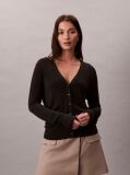 Black Fine Viscose Cardigan  Women