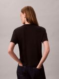 Black Short Sleeve Supima Jersey Logo T-Shirt  Women