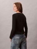 Black Scoop Neck Top  Women