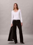 White Scoop Neck Top  Women