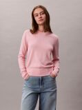 Pink Merino Wool Crew Neck Jumper  Women