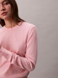 Pink Merino Wool Crew Neck Jumper  Women