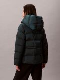 Green Shine Wrap Puffer Jacket  Women