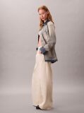 White Super Wide Leg Twill Trousers  Women