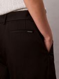 Μαύρο Παντελόνι Με Ζώνη Από Βαμβακερό Twill  Γυναίκα