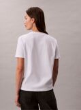 Λευκό Κλάσικό T-Shirt Με Μονόγραμμα Και Παγιέτες  Γυναίκα