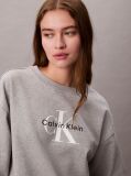 Grey Cropped Monogram Sweatshirt  Women