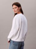 White Cropped Monogram Sweatshirt  Women