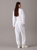 White Relaxed Monogram Joggers  Women