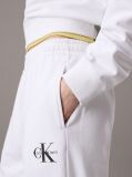 White Relaxed Monogram Joggers  Women