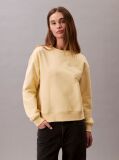 Yellow Relaxed Cotton Terry Sweatshirt  Women