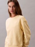Yellow Relaxed Cotton Terry Sweatshirt  Women