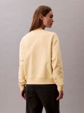 Yellow Relaxed Cotton Terry Sweatshirt  Women
