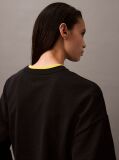 Black Relaxed Cotton Terry Sweatshirt  Women