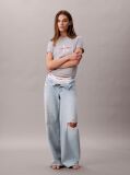 Grey Monogram Logo Tee  Women