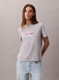 Grey Monogram Logo Tee  Women